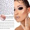 2116 Pcs Self-Adhesive Rhinestones for Makeup – 6 Sheets of Clear Rhinestone Stickers, Bling Gems for Eyes, Face, and DIY Crafts (White)